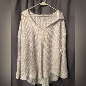 Free People Baja Babe Cream Summer Sweater